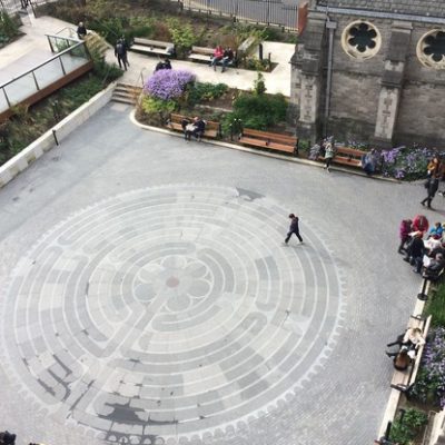 Christ Church Cathedral Labyrinth from above